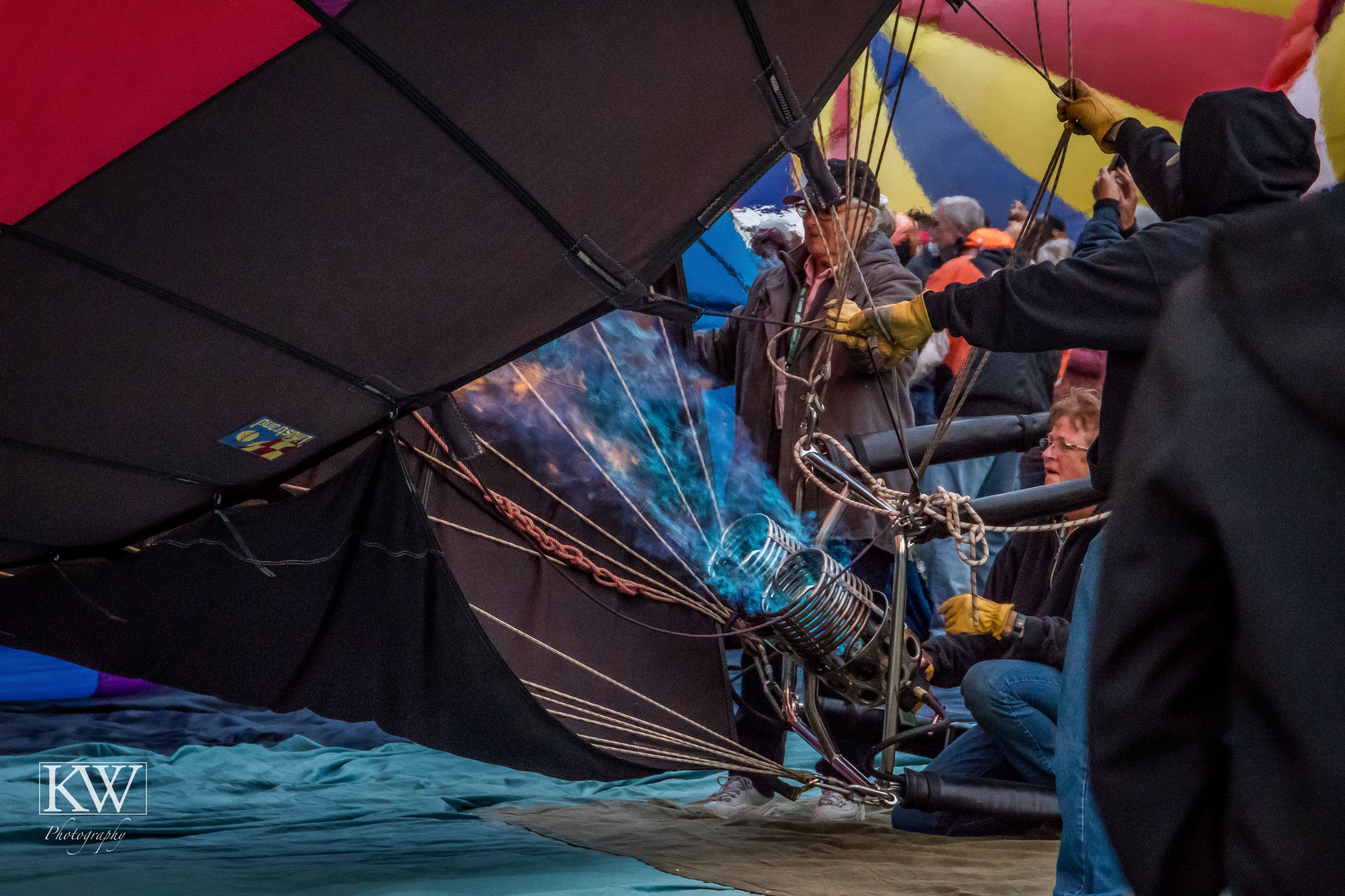 Hot Air Balloon Inflation